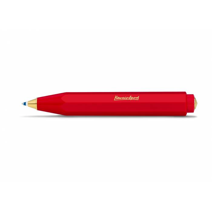 KAWECO classic sport κόκκινο στυλό διαρκείας με μπλε μελάνη