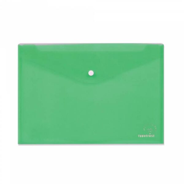 TYPOTRUST πλαστικός φάκελος με κουμπί Α4 πράσινος