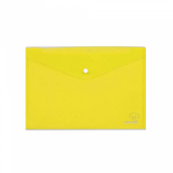 TYPOTRUST πλαστικός φάκελος με κουμπί Α4 κίτρινος