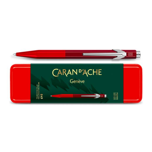 CARAN D'ACHE 849 στυλό διαρκείας  Wonder forest  κόκκινο (limited edition)